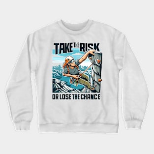 Adventurous Climber Graphic Crewneck Sweatshirt